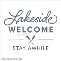 7597 - lakeside welcome - The Stencilsmith