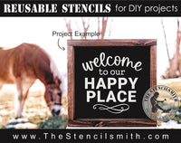7605 - welcome to our happy place - The Stencilsmith