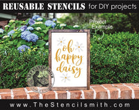 7611 - oh happy daisy - The Stencilsmith