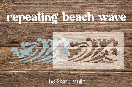 7613 - repeating beach wave - The Stencilsmith