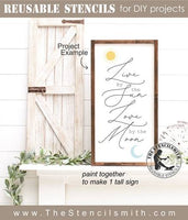 7618 - Live by the sun Love by the moon - 2pc set - The Stencilsmith
