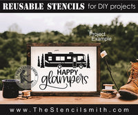 7635 - happy glampers - The Stencilsmith