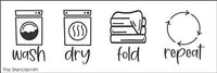 7639 - Wash Dry Fold Repeat - The Stencilsmith