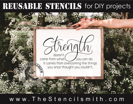 7643 - Strength doesn't come from - The Stencilsmith