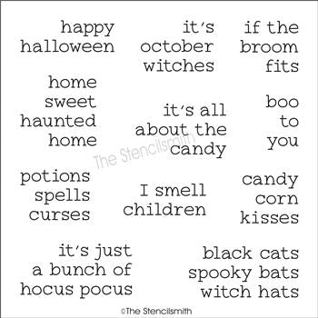 7654 - Halloween phrases - The Stencilsmith