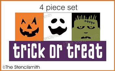 7657 - Trick or Treat - 4pc set - The Stencilsmith
