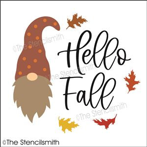7658 - Hello Fall (gnome) - The Stencilsmith