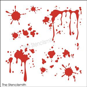 7662 - blood splatter - The Stencilsmith