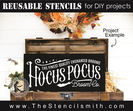 7664 - Hocus Pocus Broom Co - The Stencilsmith