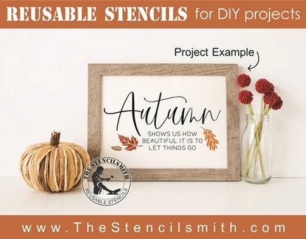 7674 - Autumn shows us how beautiful - The Stencilsmith