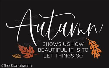 7674 - Autumn shows us how beautiful - The Stencilsmith
