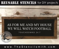 7683 - As for me and my house Football - The Stencilsmith