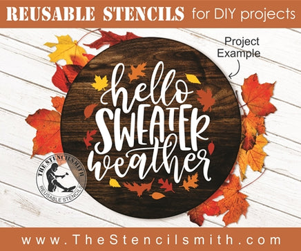 7687 - hello sweater weather - The Stencilsmith