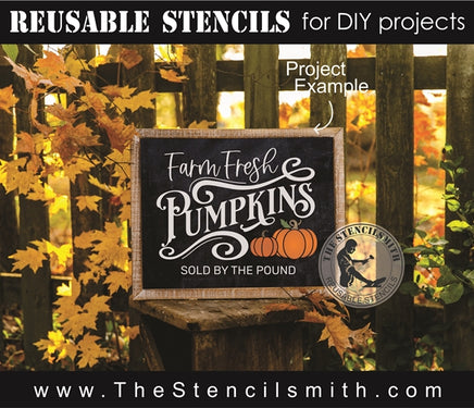 7723 - farm fresh pumpkins - The Stencilsmith
