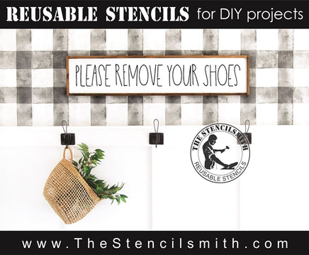7728 - please remove your shoes - The Stencilsmith