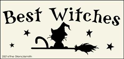 Best Witches - cat broom - The Stencilsmith
