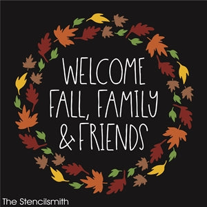 7736 - Welcome Fall Family & Friends - The Stencilsmith