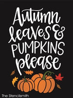 7739 - autumn leaves & pumpkins please - The Stencilsmith