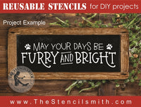 7787 - may your days be furry and bright - The Stencilsmith