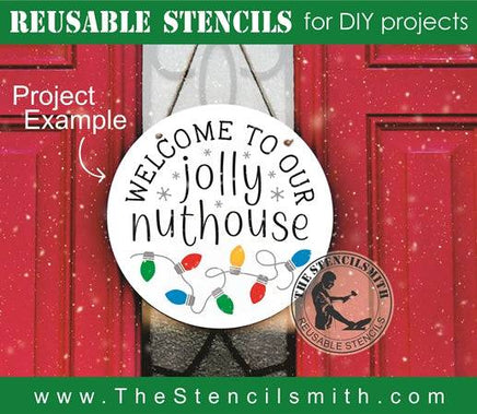 7814 - welcome to our jolly nuthouse - The Stencilsmith