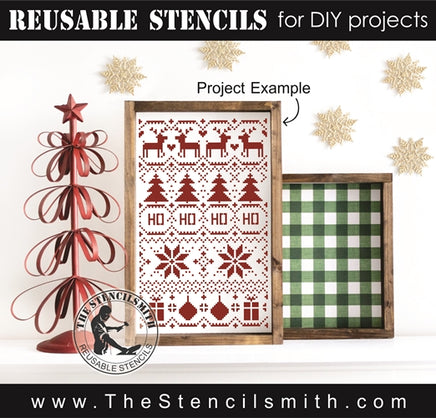 7818 - Christmas Sweater - The Stencilsmith