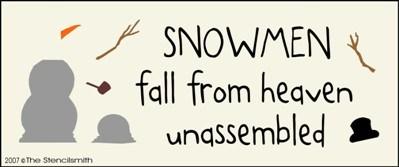 Snowmen Fall From Heaven Unassembled - B - The Stencilsmith