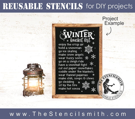 7834 - Winter Bucket List - The Stencilsmith