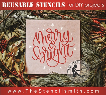 7861 - merry & bright - The Stencilsmith