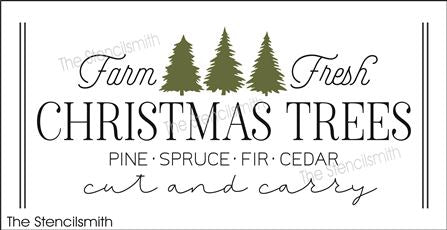 Farm Fresh Christmas Trees by StudioR12  Winter Farm Word Stencil - R –  StudioR12 Stencils