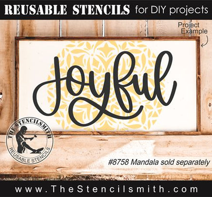 7884 - joyful - The Stencilsmith