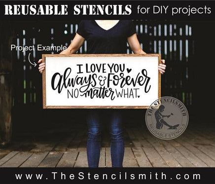 7916 - I love you always & forever - The Stencilsmith