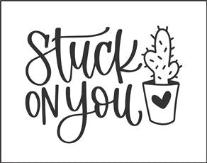 7921 - stuck on you - The Stencilsmith