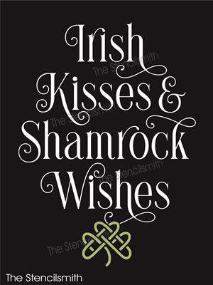7937 - Irish kisses & shamrock wishes - The Stencilsmith