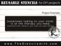 7966 - sometimes talking to your sister - The Stencilsmith