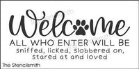 7971 - Welcome all who enter will be sniffed - The Stencilsmith