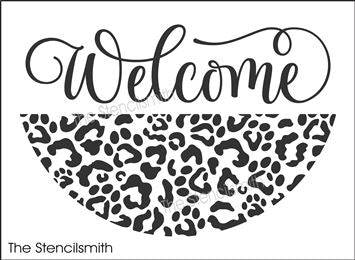 7973 - Welcome (paw print leopard)