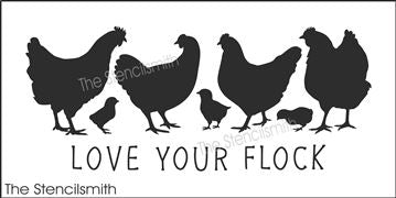 7976 - love your flock - The Stencilsmith