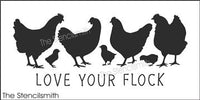 7976 - love your flock - The Stencilsmith