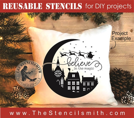 7904 - believe in the magic (christmas) - The Stencilsmith