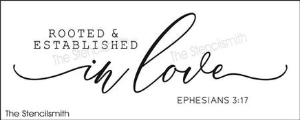 8019 - Rooted & Established in love - The Stencilsmith