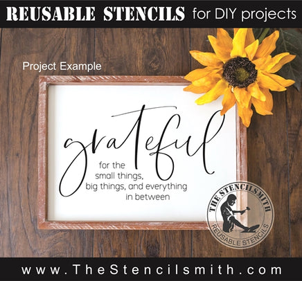 8022 - Grateful for the small things - The Stencilsmith