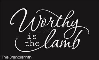 8027 - worthy is the lamb - The Stencilsmith