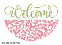 8029 - Welcome (bunny / carrot leopard) - The Stencilsmith