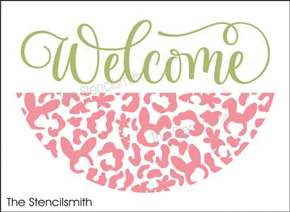 8029 - Welcome (bunny / carrot leopard) - The Stencilsmith