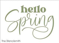 8045 - hello spring - The Stencilsmith