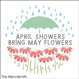 8054 - april showers bring may flowers - The Stencilsmith