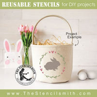 8058 - bunny wreath - The Stencilsmith