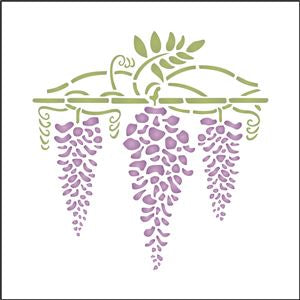 8066 - wisteria flowers - The Stencilsmith