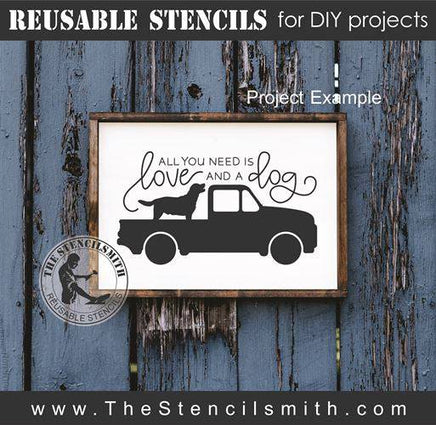 8067 - all you need is love and a dog - The Stencilsmith