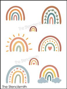 8079 - rainbows - The Stencilsmith